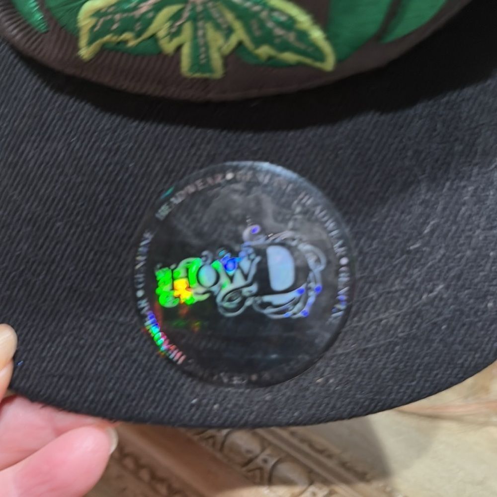 HowD Jamaican KUSH Marijuana Leaf Front Back Embroidery Snapback Cap Hat Unisex - Picture 13 of 15